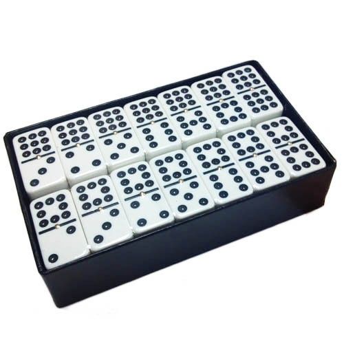 Picture of Double 9 White Tournament Size Dominos