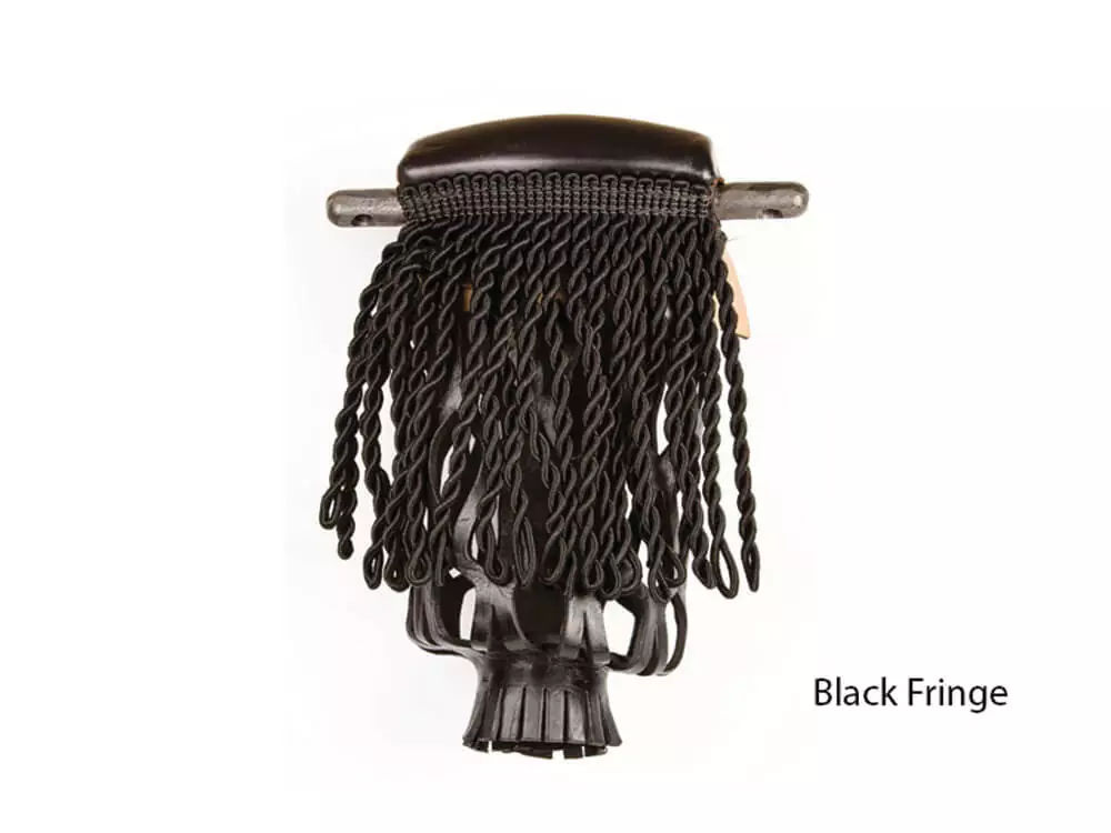 Picture of Leather Fringe W/Poly - Black