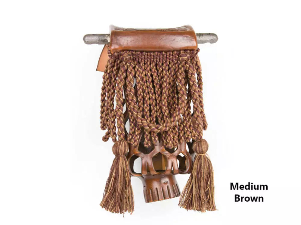 Picture of Leather Fringe W/Poly - Brown