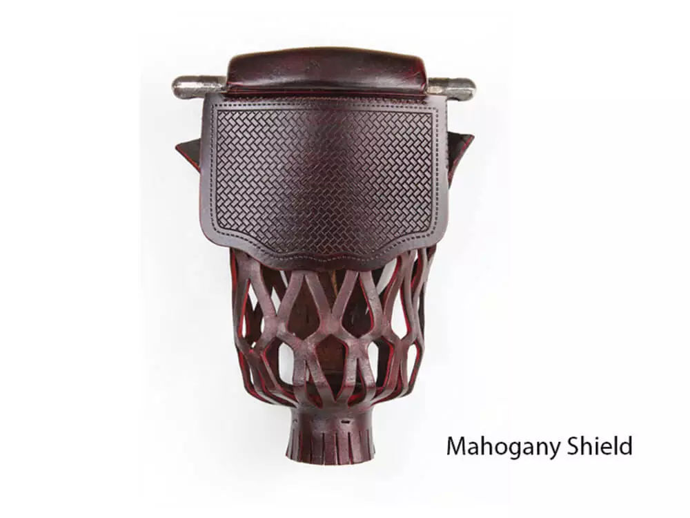 Picture of Leather Shield - Mahogany