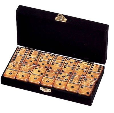 Picture of Double 6 Gold Tournament Size Dominos