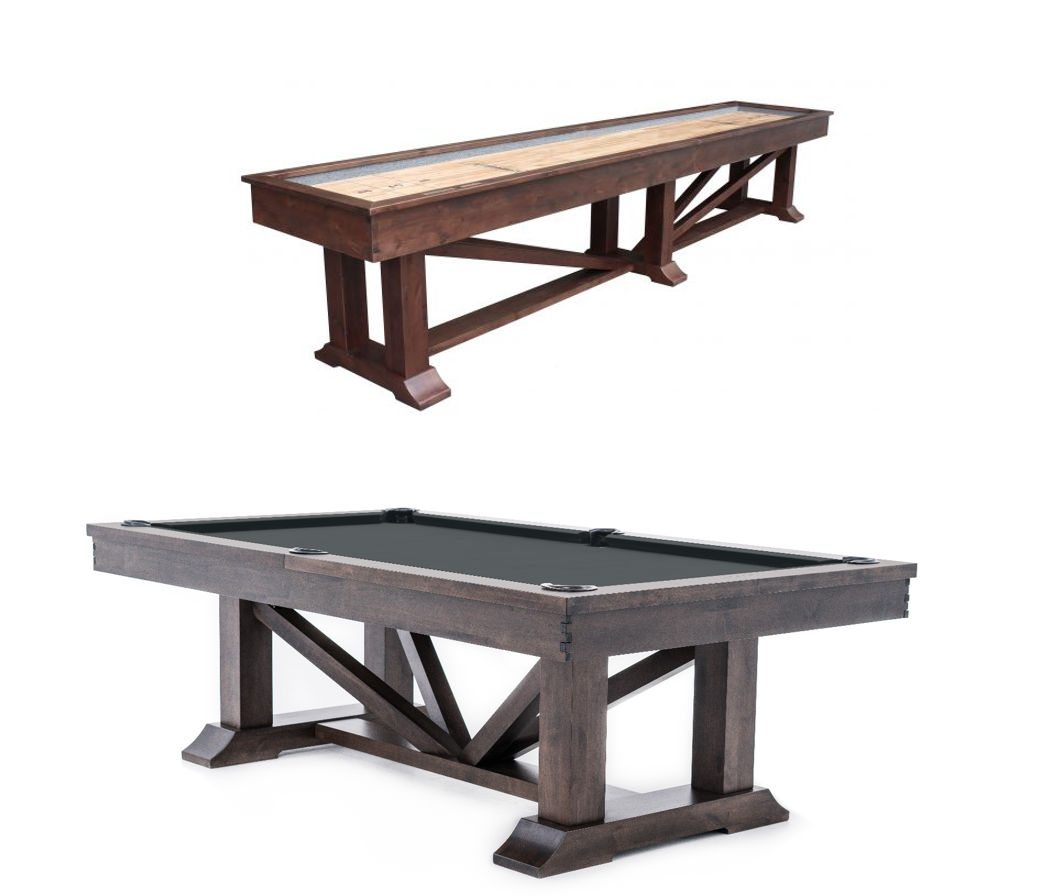 Picture of Plank & Hide Lucas Pool Table / Shuffleboard Combo