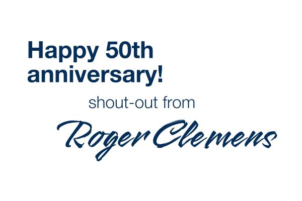 Happy 50th from Roger Clemens