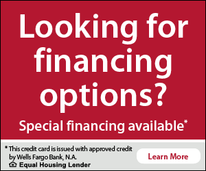 Looking for financing options? Special Financing Available from Wells Fargo